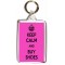 Keep Calm and Buy Shoes - Double Sided - Large Keyring