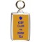 Keep Calm and Drink Tea - Double Sided - Large Keyring