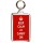 Keep Calm and Carry On - Double Sided - Large Keyrings