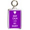 Keep Calm I Love My Daddy - Double Sided - Large Keyring