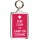 Keep Calm and Carry On Cooking - Double Sided - Large Keyring