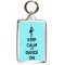 Keep Calm and Dance On - Double Sided - Large Keyring