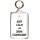 Keep Calm and Drink Champagne - Double Sided - Large Keyring