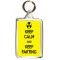 Keep Calm and Keep Farting - Double Sided - Large Keyring