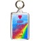 Keep Calm and Love Life - Double Sided - Large Keyring
