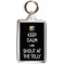 Keep Calm and Shout at the Telly - Double Sided - Large Keyring Keep Calm and Shout at the Telly - Double Sided - Large Keyring