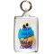 Keep Calm and Eat A Cookie - Double Sided - Large Keyring