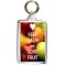 Keep Calm and Love Fruit - Double Sided - Large Keyring