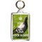Keep Calm and Love Rock Doves - Double Sided - Large Keyring