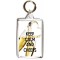 Keep Calm and Cheers - Double Sided - Large Keyring