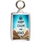 Keep Calm and Read On - Double Sided - Large Keyring