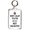 Keep Calm You're Britain's Best Daughter - Double Sided - Large Keyring Keep Calm You're Britain's Best Daughter - Double Sided - Large Keyring