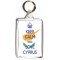 Keep Calm and Love Cyprus - Double Sided - Large Keyring