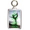 Keep Calm and Love Yoga - Double Sided - Large Keyring