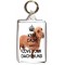 Keep Calm and Love Your Dachshund - Double Sided - Large Keyring