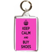 Keep Calm and Buy Shoes - Medium Keyring