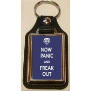 Now Panic and Freak Out - Oblong Medallion Keyring