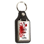 Owl - Oblong Medallion Keyring 