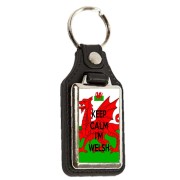 Keep Calm I'm Welsh - Oblong Medallion Keyring