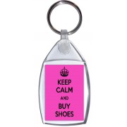 Keep Calm and Buy Shoes - Keyring