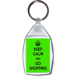 Keep Calm and Go Shopping - Keyring