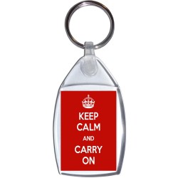 Keep Calm and Carry On - Keyring