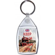 Keep Calm and Steam On - Keyring