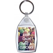 Keep Calm and Have a Cupcake - Keyring
