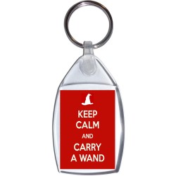 Keep Calm and Carry a Wand - Keyring