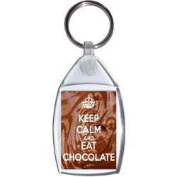 Keep Calm and Eat Chocolate - Keyring
