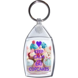 Keep Calm and Eat Cupcakes - Keyring