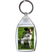 Keep Calm and Love Your Jack Russell - Keyring Keep Calm and Love Your Jack Russell - Keyring