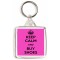 Keep Calm and Buy Shoes - Square Keyring