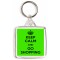 Keep Calm and Go Shopping - Square Keyring
