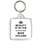 Beauty is in the Eye of the Beer Holder - Square Keyring