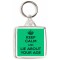 Keep Calm and Lie about Your Age - Square Keyring