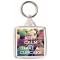 Keep Calm and Have a Cupcake - Square Keyring