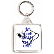 Keep Calm I'm a Chef - Square Keyring