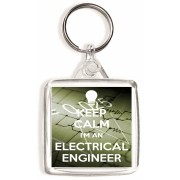 Keep Calm I'm an Electrical Engineer - Square Keyring
