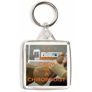 Keep Calm I'm a Chiropodist - Square Keyring