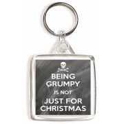 Being Grumpy is Not Just for Christmas - Square Keyring