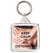 Keep Calm I'm an Osteopath - Square Keyring